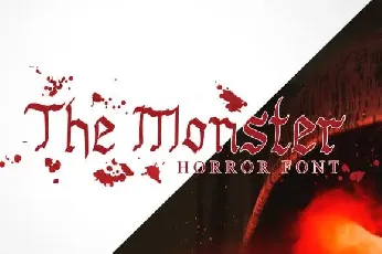 The Monster Horror font