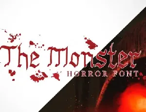 The Monster Horror font