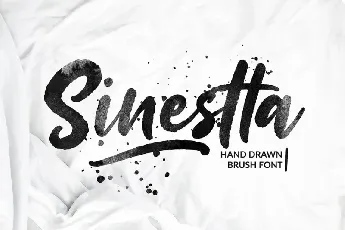 Sinestta Brush font