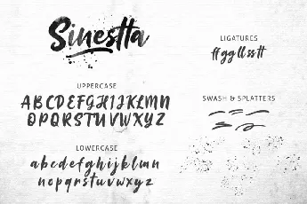 Sinestta Brush font