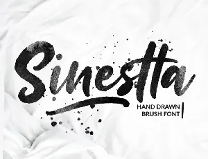 Sinestta Brush font