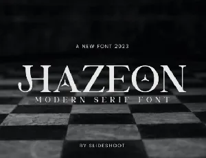 Hazeon font