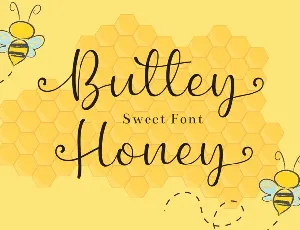 Buttey Honey Calligraphy font