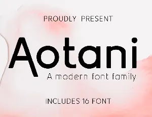 Aotani font