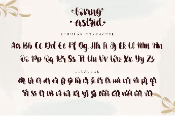 loving astrid-personal use font