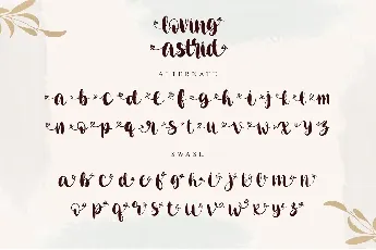 loving astrid-personal use font