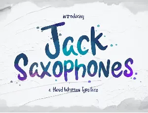 Jack Saxophones font