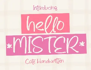 Hello Mister font