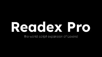 Readex Pro font