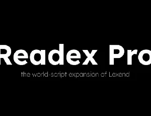 Readex Pro font