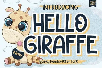 Hello Giraffe Display font