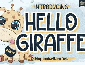 Hello Giraffe Display font