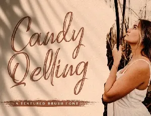 Candy Qelling Brush font