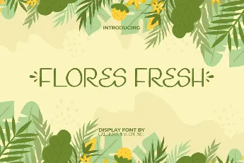 Flores Fresh Demo font