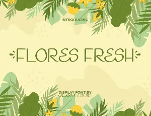 Flores Fresh Demo font