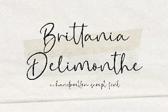 Brittannia Delimonthe font