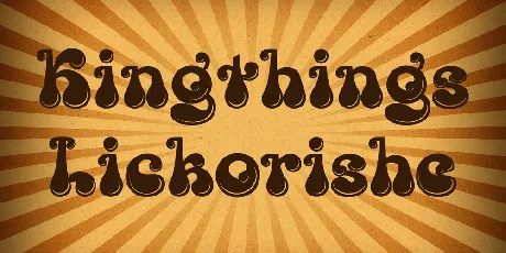 Kingthings Lickorishe font