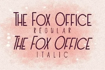 The Fox Office Display font