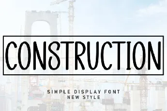 Construction Display font