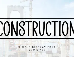 Construction Display font