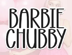 Barbie Chubby Display font