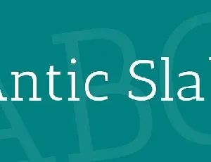 Antic Slab font