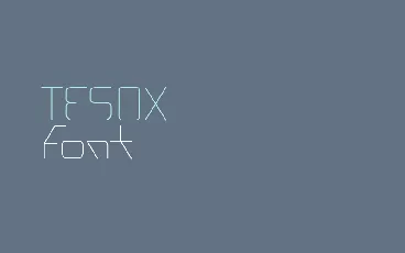 Tesox font