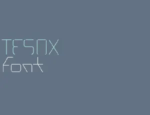 Tesox font