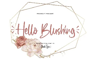 Hello Blushing Demo font