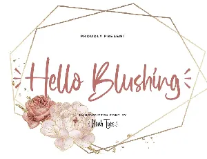 Hello Blushing Demo font