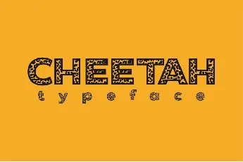 Cheetah font