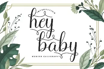 hey baby font