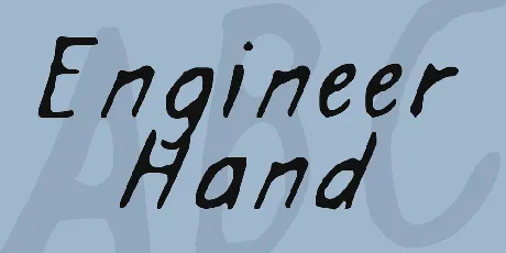 Engineer Hand font