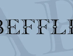 Beffle font