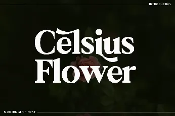 Celsius Flower font