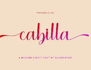 Cabilla font