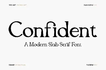 Confident font