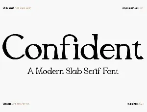 Confident font