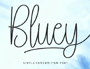 Bluey Script font