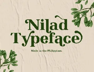 Nilad Modern Serif Typeface font