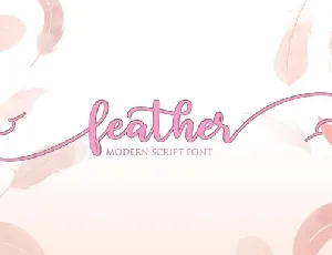 Feather Modern Script font