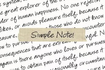 Simple Note font