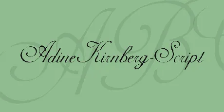 AdineKirnberg-Script font