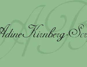 AdineKirnberg-Script font