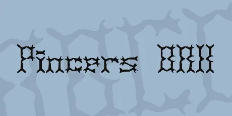 Pincers BRK font