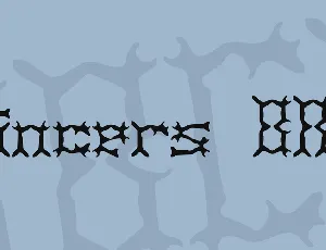 Pincers BRK font