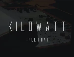 Kilowatt font