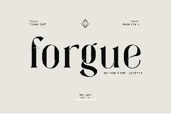 Forgue font