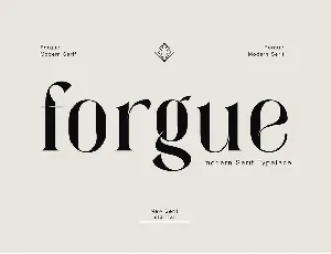 Forgue font