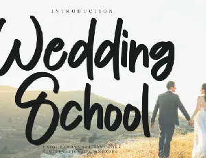 Wedding School font